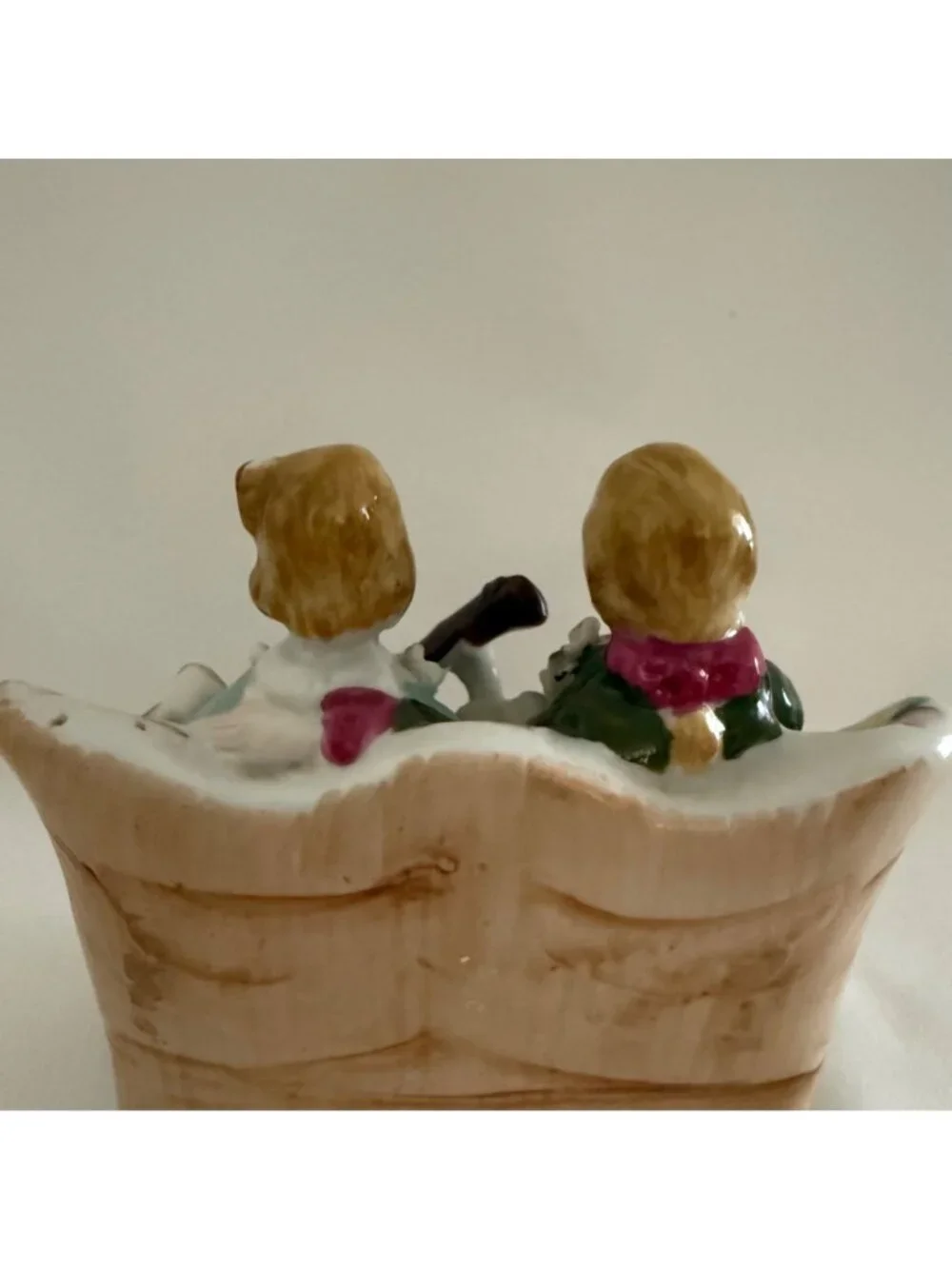 Vintage Bone China Lace Musical Couple Figurine Mandolin Players Hand Painted Po - Picture 9 of 15